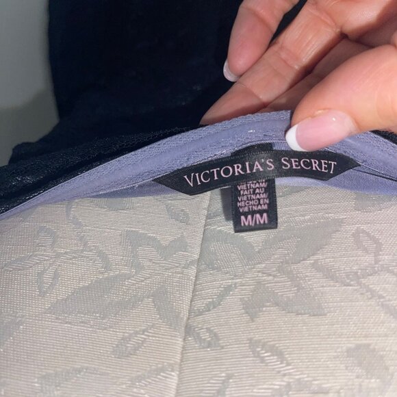 Victorias Secret Womens Dress Size Medium Black Lace Mini Pleated Party - Picture 6 of 12